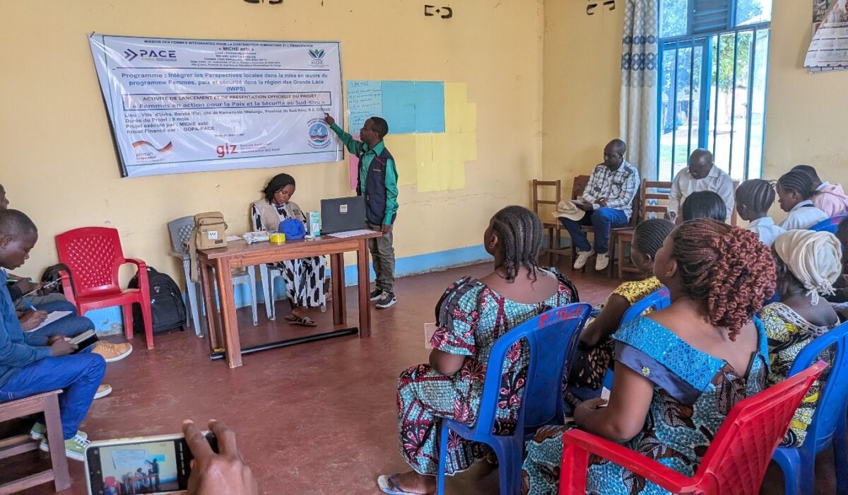 Lancement du projet “Femmes en Action pour la Paix” au Sud-Kivu