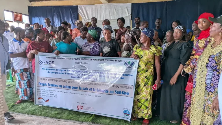 Membres du réseau COFELEP réunis lors de l'atelier de formation au Sud-Kivu
